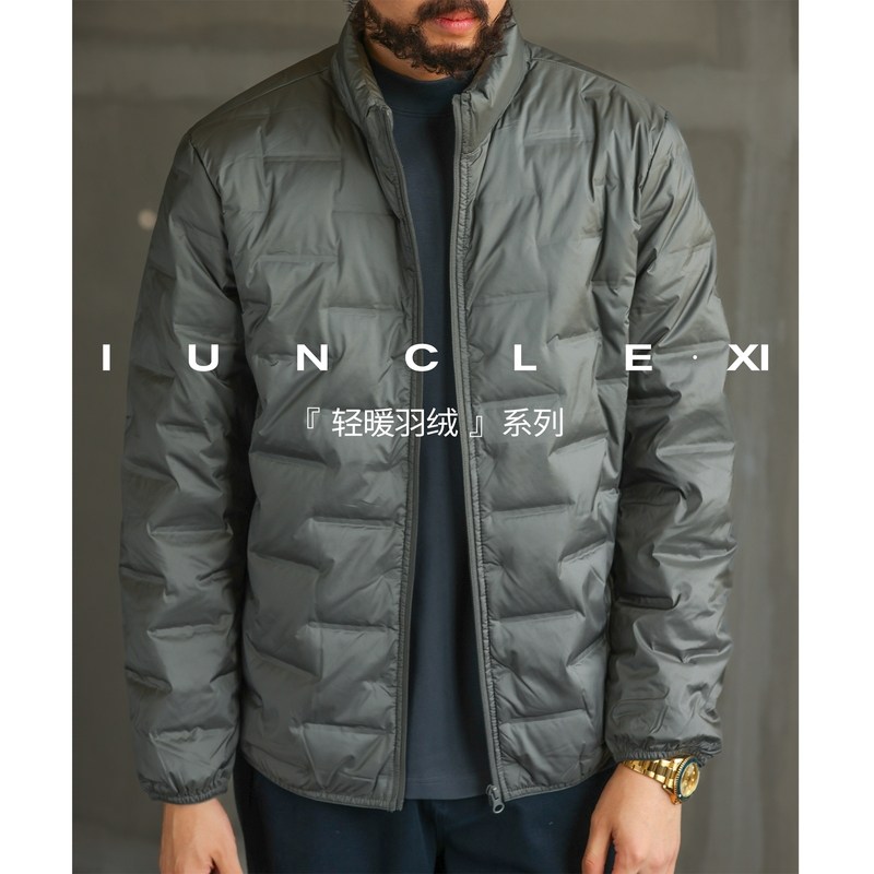 IUNCLEXI【无缝90绒】轻便排骨羽绒服男士秋冬季绅士立领保暖外套,男装,羽绒服,淘宝优惠券,粉丝福利购,淘宝优惠卷