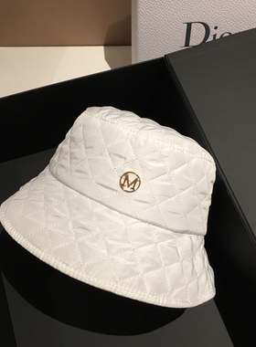 韩版秋冬帽子女休闲加厚水桶盆帽白色渔夫帽街头日系显脸小潮百搭