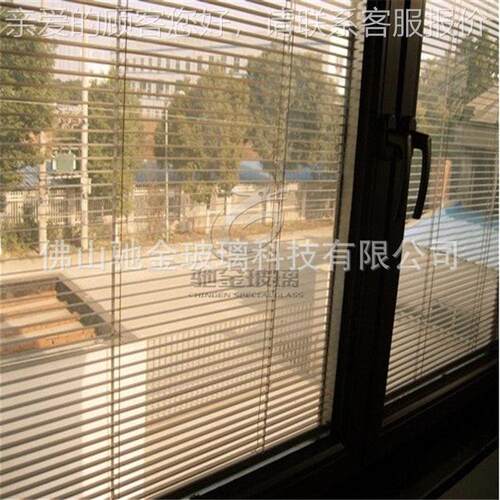 公室玻璃隔断内置百叶双层中空钢化玻璃隔断 厂家直销