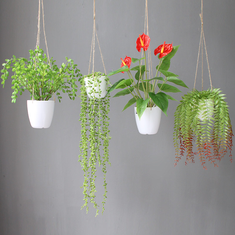 屋顶装饰挂饰吊饰品房间空气悬挂掉兰盆栽空中垂吊花盆顶上装饰品,家居饰品,仿真植物盆景,淘宝优惠券,粉丝福利购,淘宝优惠卷
