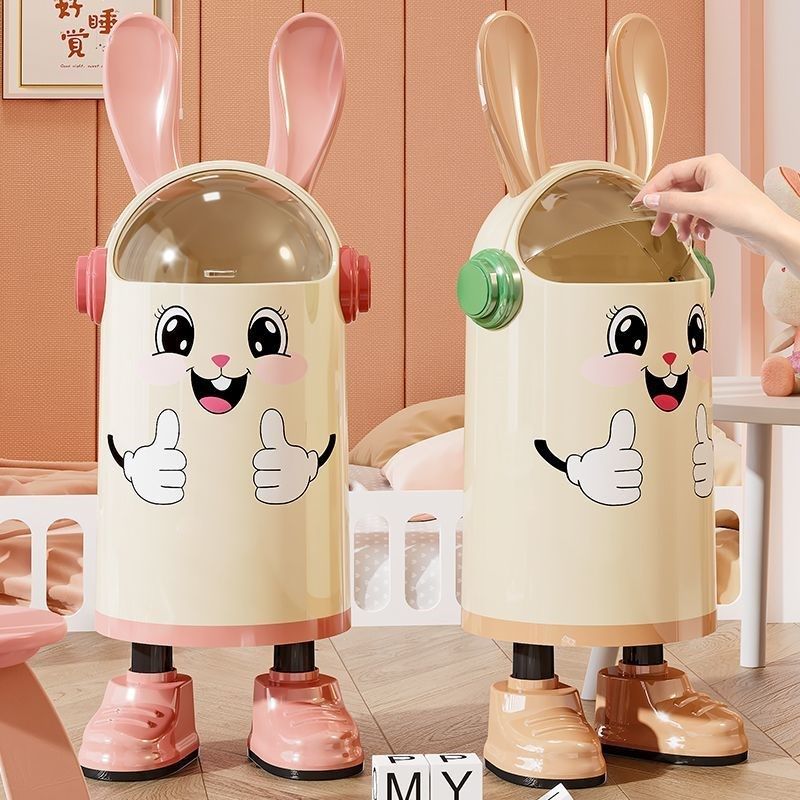 垃圾桶家用客厅轻奢高档2025新款高颜值厨房带盖创意可移动卫生桶,家庭/个人清洁工具,垃圾桶,淘宝优惠券,粉丝福利购,淘宝优惠卷