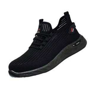 透气轻便软底塑钢头电工绝缘防砸防刺网面工地工作鞋 劳保鞋 男夏季