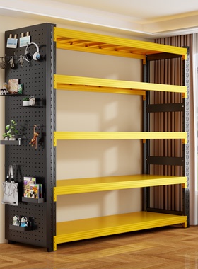 钢制货架多层置物架仓储货架专利蝴蝶孔仓库超市家用大容量强承重