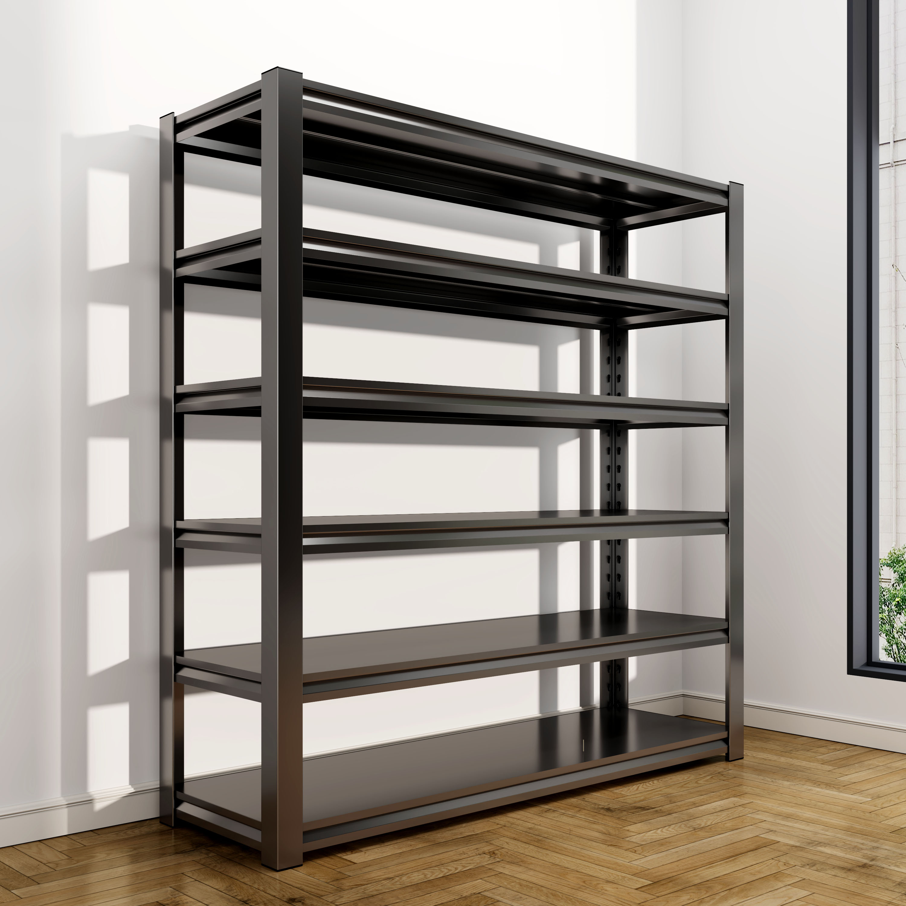 多层钢制仓库落地杂物间阳台收纳