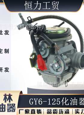 GY6 125豪迈125 PD24J 125cc-150cc 四冲程踏板车带放油器化油器
