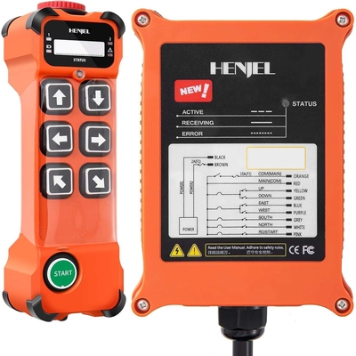 6 Channel 12-65V 12V 24V DC Industrial Wireless Crane Radio