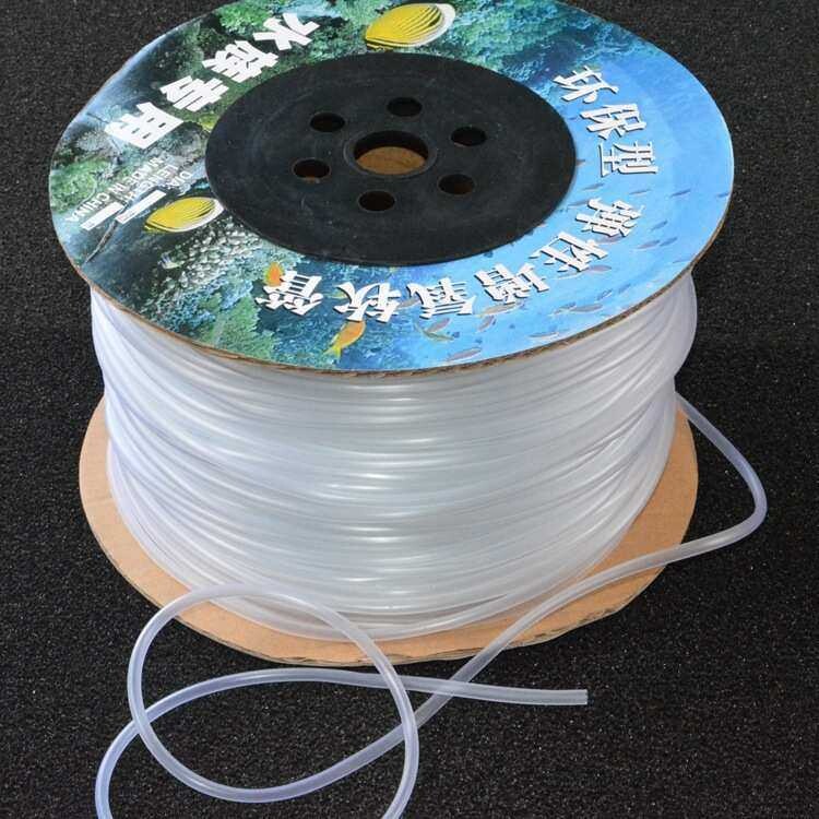 5645打气泵增氧泵氧气管 水族充氧泵管橡胶 气泵软管4mm塑料管