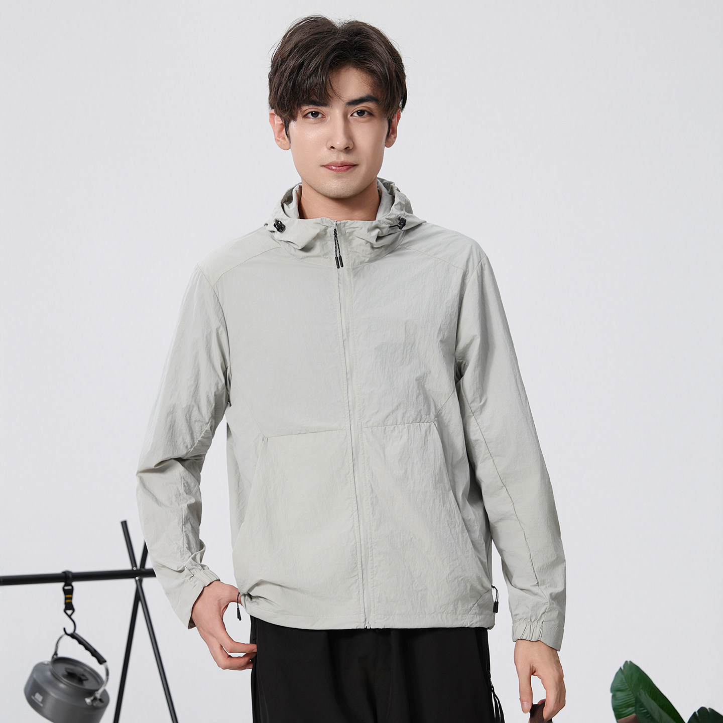 k-Free^Lancer男女连帽防晒服夏季超薄户外休闲外套UPF50+防蚊