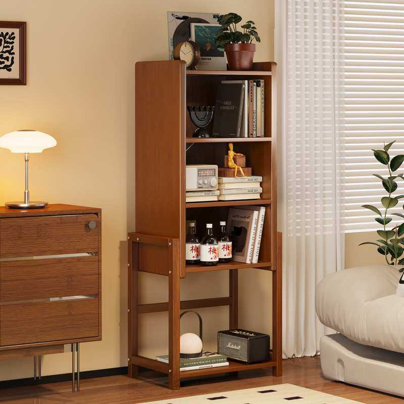 书架落地置物架家用楠竹简易客厅一体靠墙多层阅读收纳储物柜子,模玩/动漫/周边/娃圈三坑/桌游,模型制作工具/辅料耗材,淘宝优惠券,粉丝福利购,淘宝优惠卷