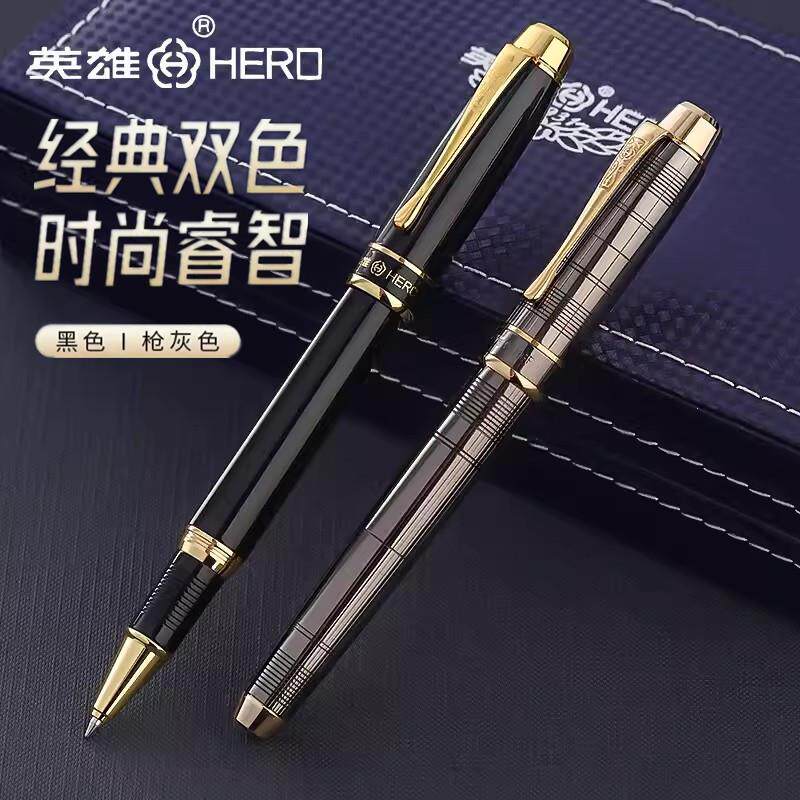 英雄签字笔商务高档金属宝珠笔953男士碳素签单笔刻字纪念送礼品