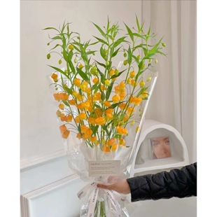 宫灯百合鲜花稀有小众花材婚礼专用花材网红鲜花黄色系鲜花