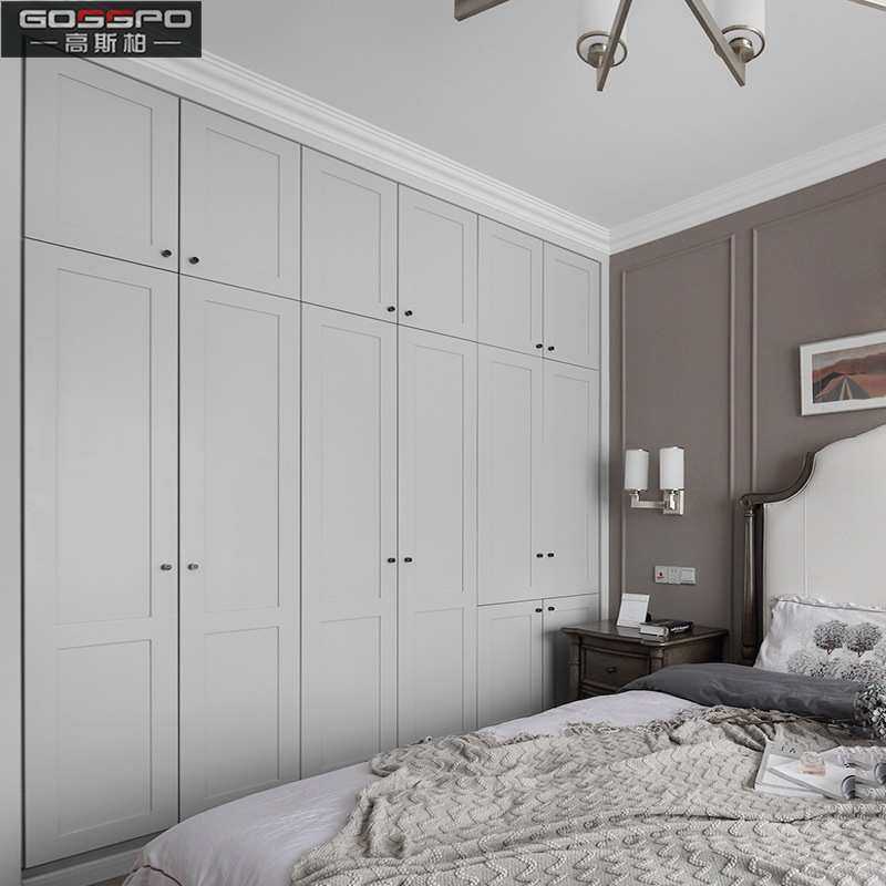 整体衣柜定制成都平开门衣橱简约欧式组装衣柜实木家具定做卧室柜
