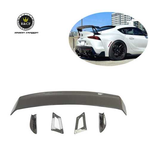 适用于丰田Supra A90 A91 Voltex款碳纤维尾翼后扰流板2019+