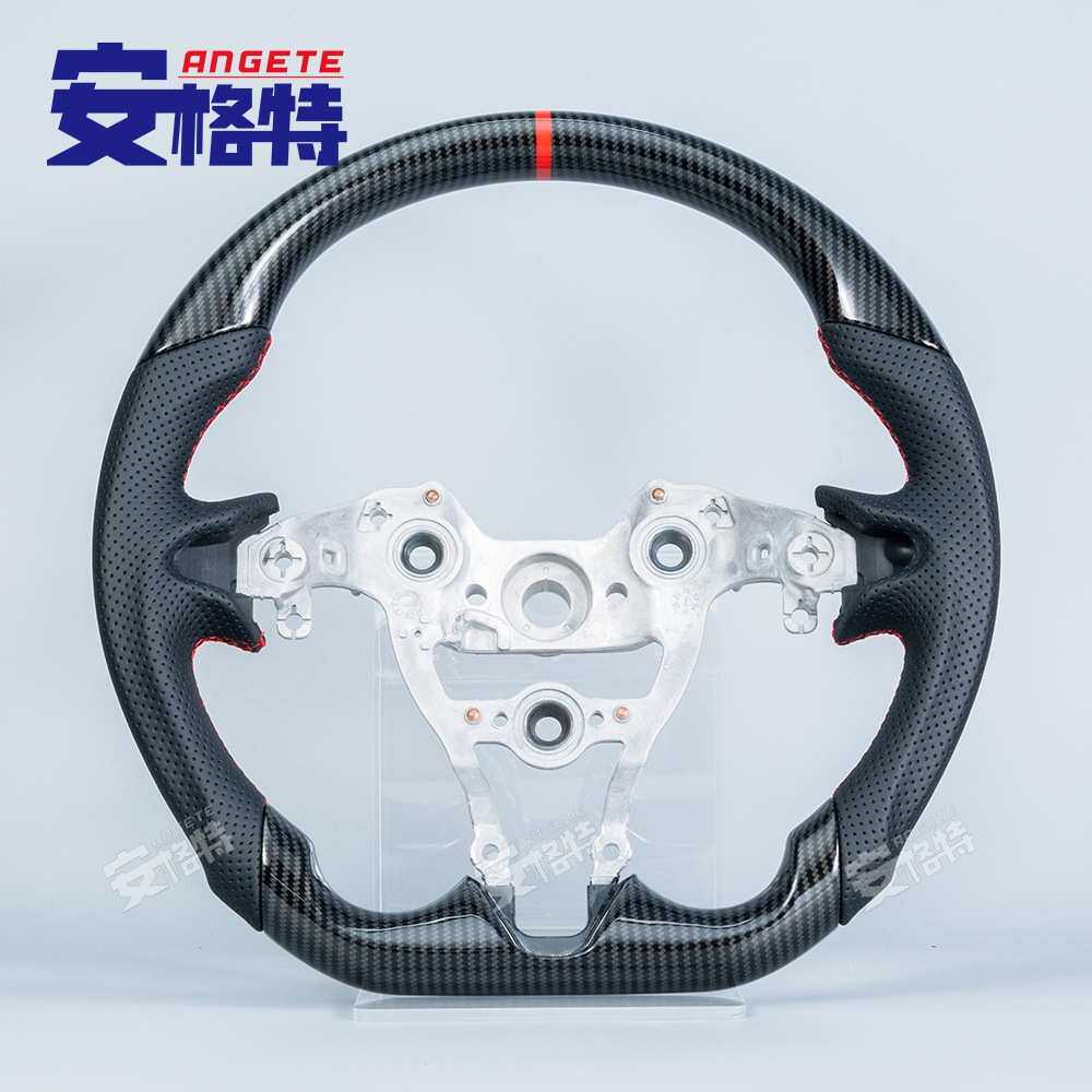 适用于现代2022+伊兰特N/I30N方向盘仿碳纤维升级转向盘钛盘配件