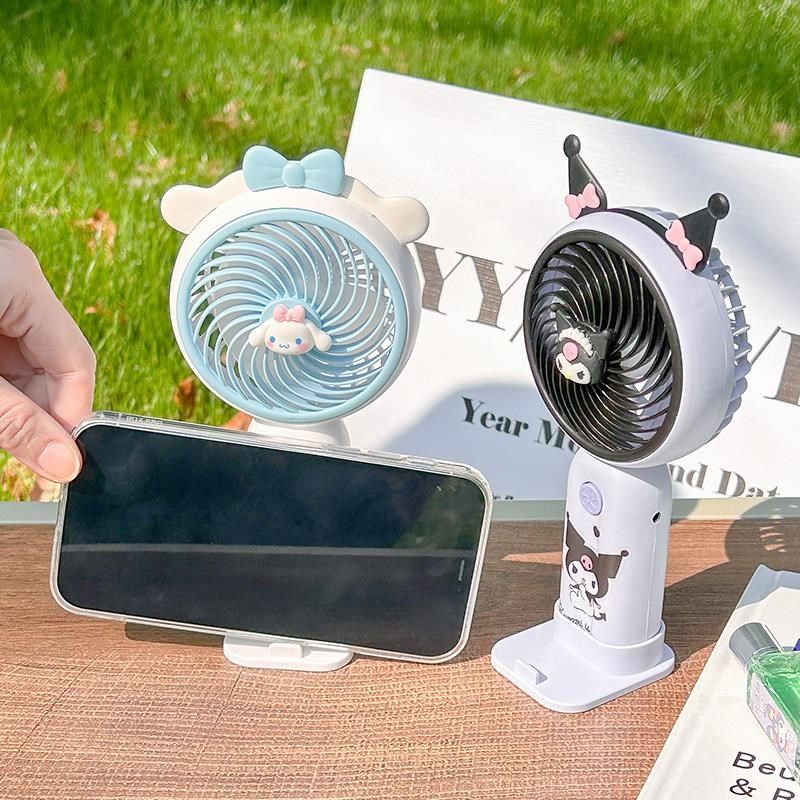 可爱卡通手持小型风扇学生桌面加湿器补水喷雾仪电风扇usb充电
