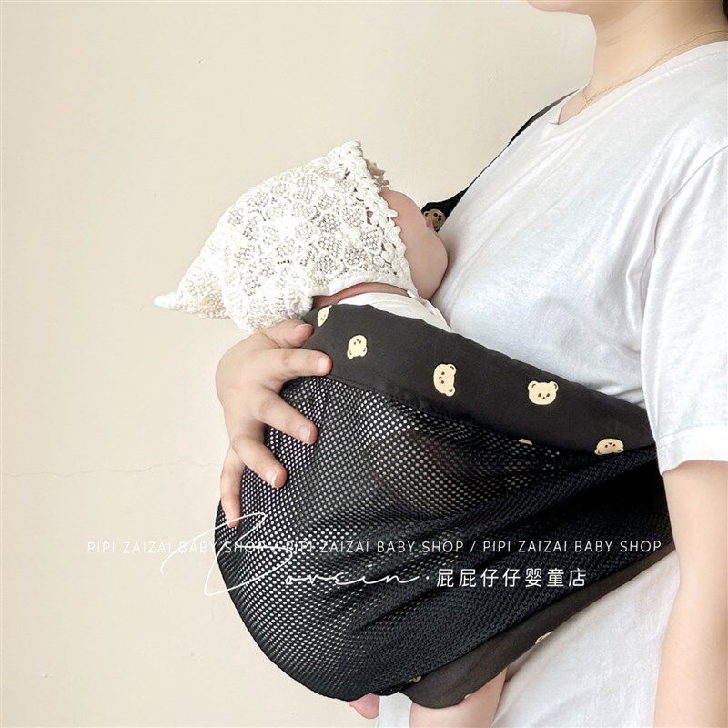 新生儿婴儿背带前抱式宝宝外出横抱娃神器解放双手小月龄轻便背巾