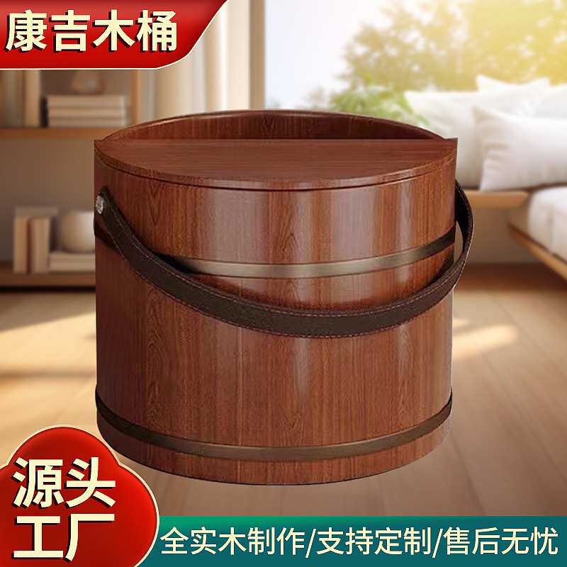 香柏木手提泡脚木桶成人足疗洗脚木盆家用实木加厚泡脚足浴盆