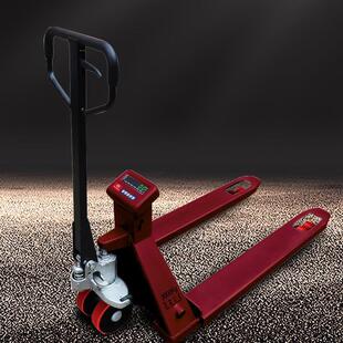 香山电子叉车秤 手动液压拖车秤 高精度秤重3000kg 锂电池秤