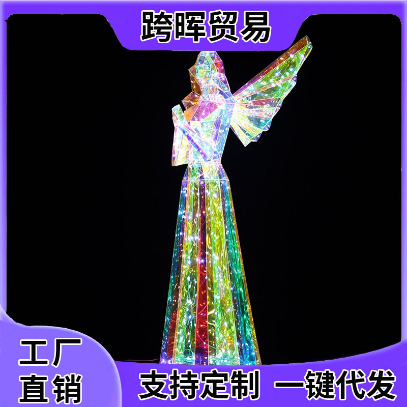 爆款幻彩发光天使装饰礼物客厅卧室布置小夜灯创意礼品摆件批发