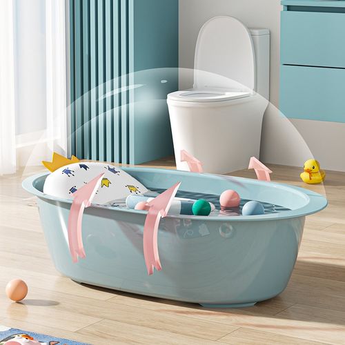 儿童洗澡盆家用婴儿加厚大号浴盆宝宝澡盆坐躺两用洗澡桶小孩浴桶