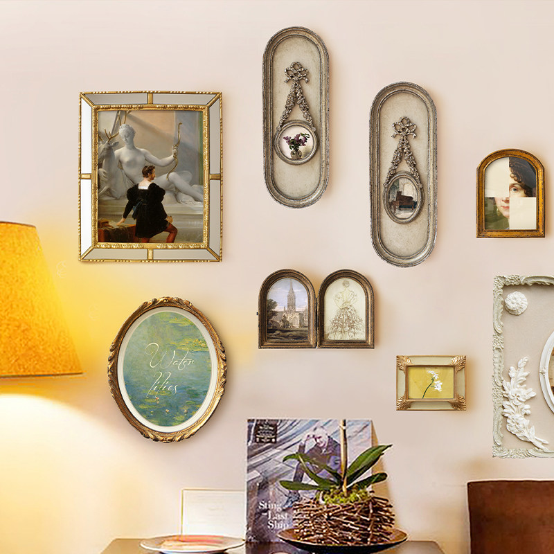 巴洛克美式轻奢复古装饰画组合法式客厅背景墙面挂画欧式餐厅壁画,家居饰品,现代装饰画,淘宝优惠券,粉丝福利购,淘宝优惠卷