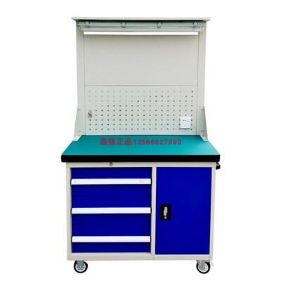 工具车工具柜组合工具图纸量具存放机床检验台胶皮不锈钢台面温强