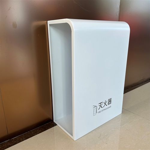 高端圆弧不锈钢银色拉丝加厚灭火器箱5公斤2只装商场展会收纳箱子