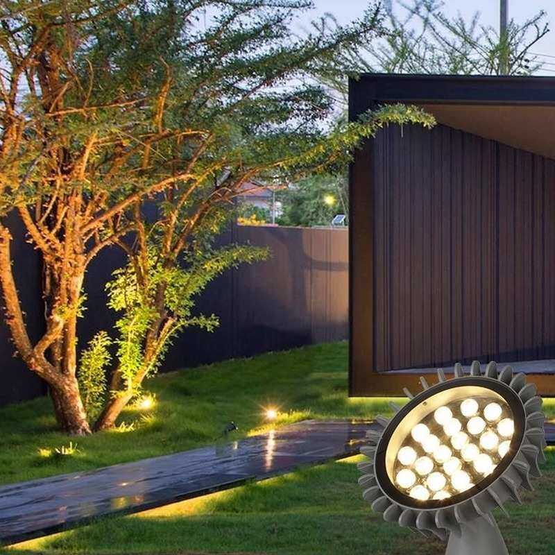 led照树灯户外防水园林七彩亮化草坪灯室外公园庭院景观射树灯