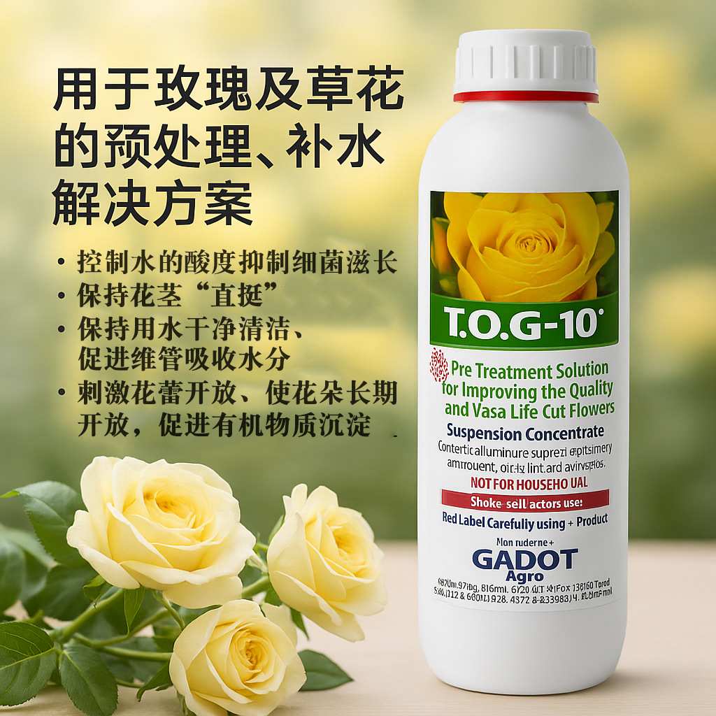 以色列花生命TOG玫瑰绣球专用采后处理农场补水鲜花保鲜剂延长花