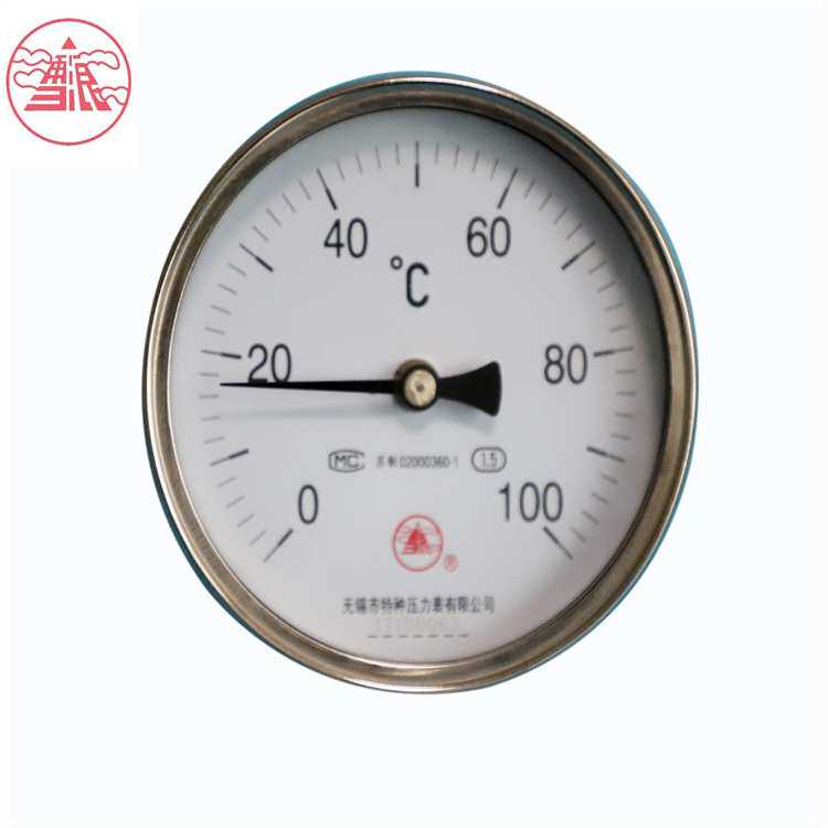 雪浪特种仪表 WSS-411/401工业用圆盘指针式不锈钢轴向双金属