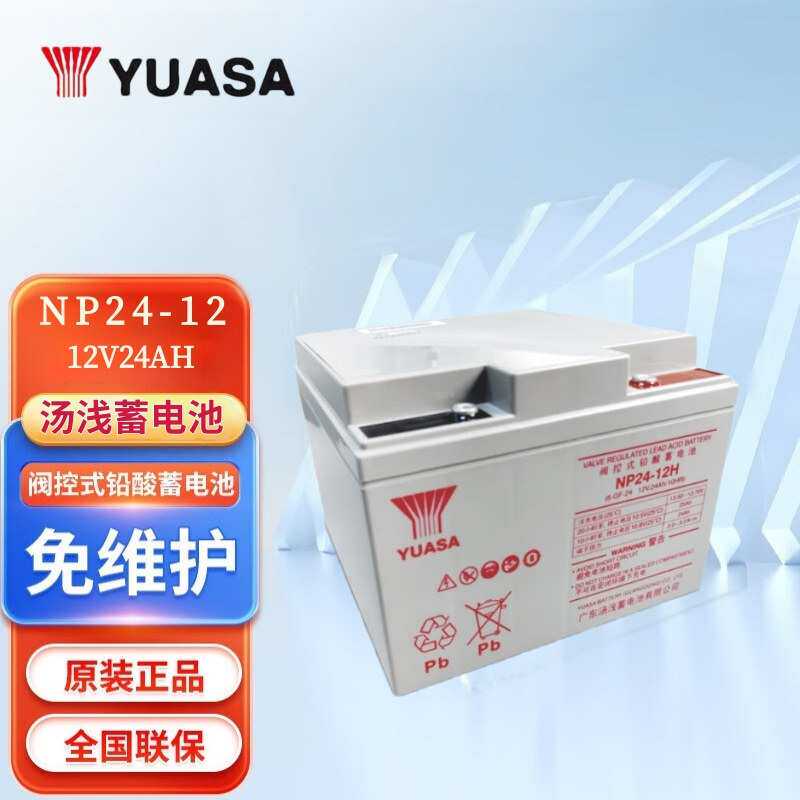 YUASA汤浅铅酸蓄电池NP24-1212V24AHUPS/EPS直流屏风电耐用可充电