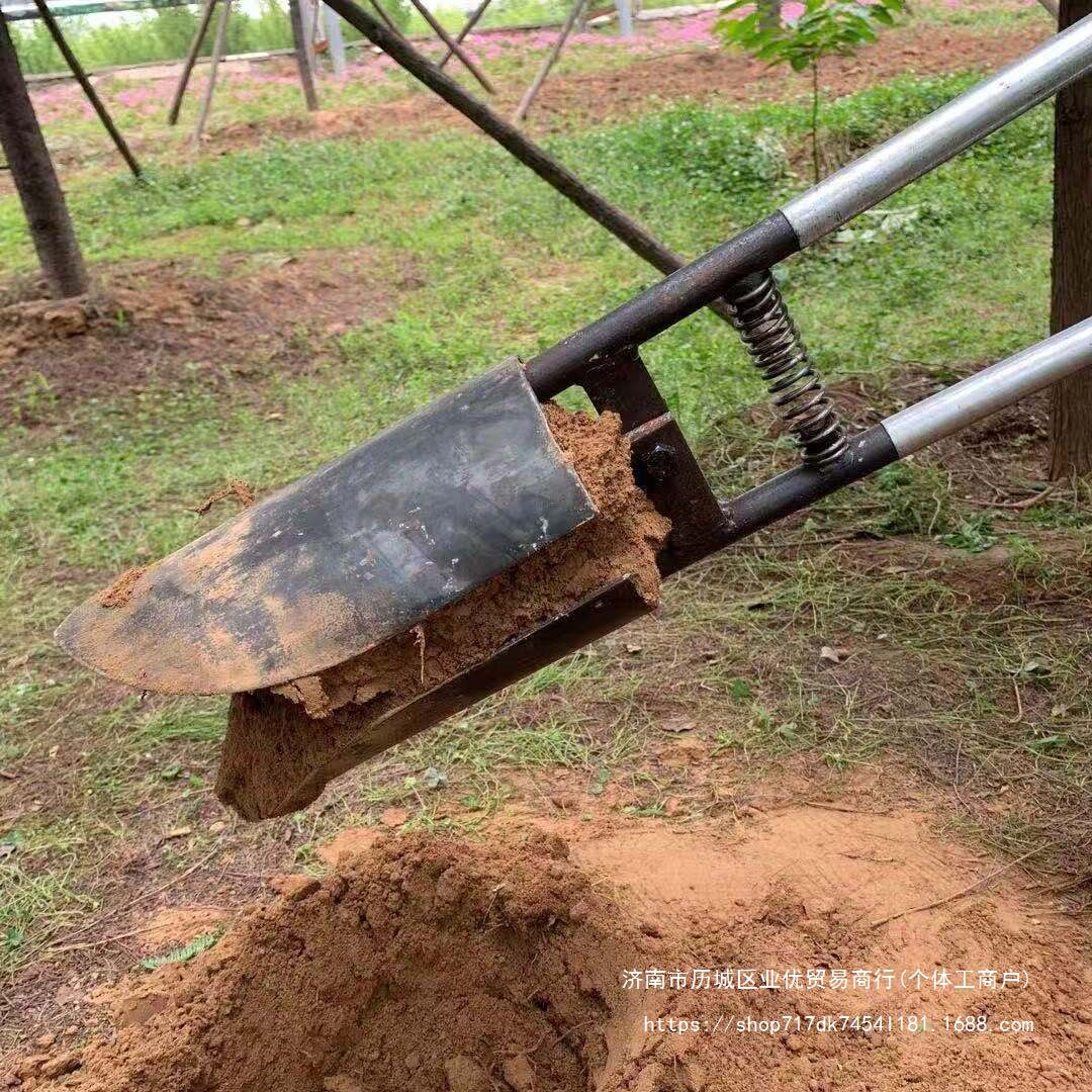 挖坑对锹洞锹掏土工具掏土挖电线杆挖坑洛阳铲挖土挖硬土