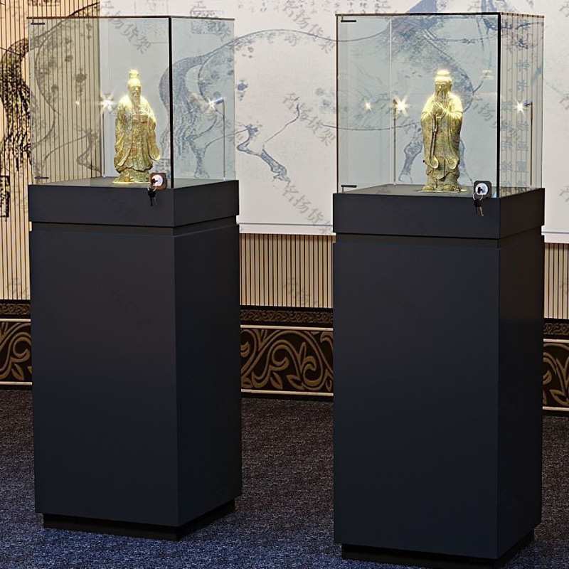 产品玻璃展示柜珠宝玉器透明柜台玻璃柜展柜博物馆文物陈列柜展览