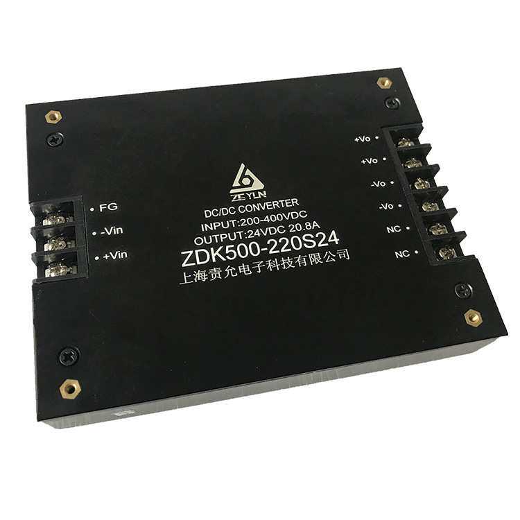 责允交直流输入通用,200-400vdc转24vdc模块电源,500w20a电源模块