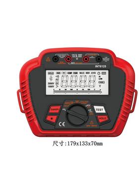 外贸版数字绝缘电阻测试仪INT6125四档0-200GΩ吸收比极化指数
