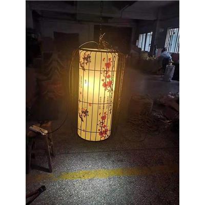 夏津县平原县庆云县中式小吊灯餐厅茶室饭店日式手工编织竹藤灯笼