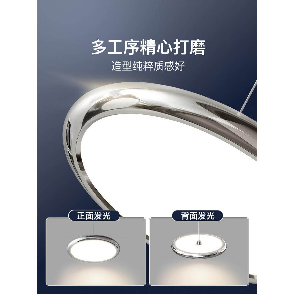 君御国王湖餐厅吊灯轻奢岛台客厅现代简约护眼全光谱餐桌灯具