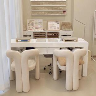 美甲店顾客专用凳子新款主卧室女生衣帽间梳妆台椅子化妆椅化妆凳