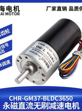 驰海电机厂家直销游戏打币机专用 GM37-3650直流无刷减速电机马达