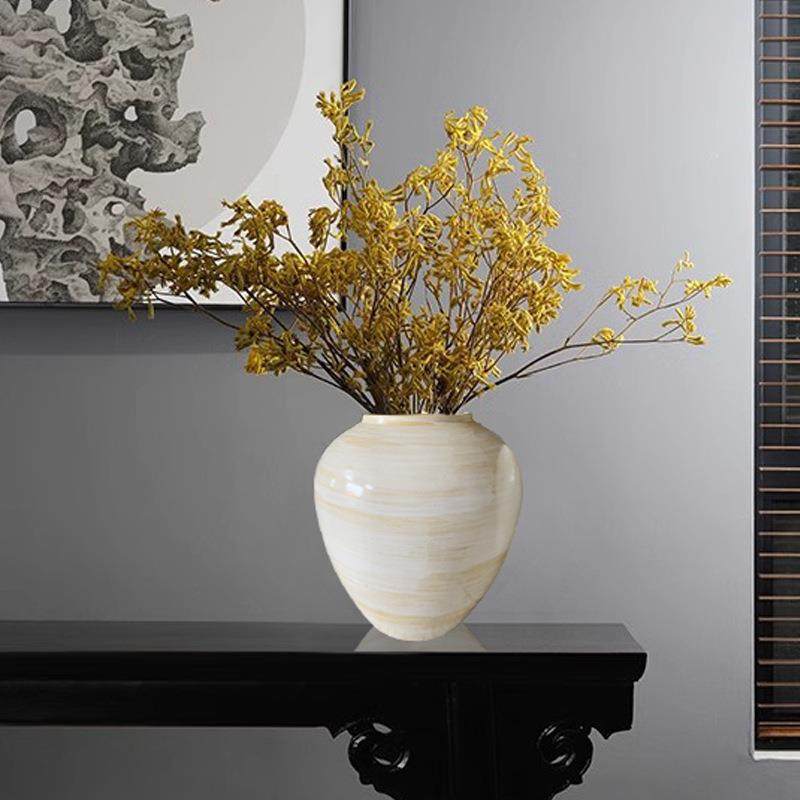 新中式侘寂风手工大花瓶 陶艺茶空间花器摆件陶瓷花瓶餐桌花器家,电子元器件市场,其它元器件,淘宝优惠券,粉丝福利购,淘宝优惠卷