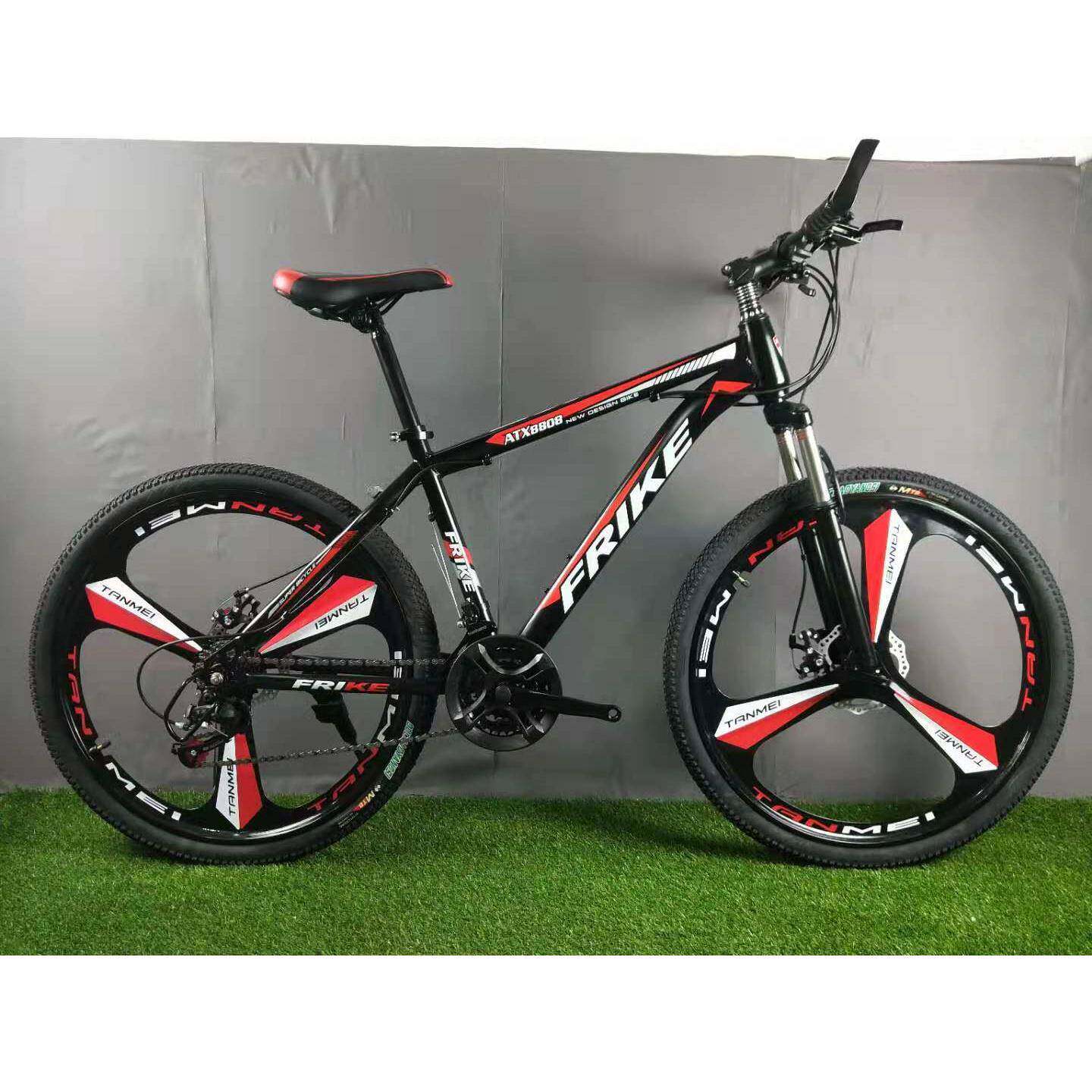 厂家直供福瑞克山地自行车三刀六刀十刀一体轮碟刹减震21