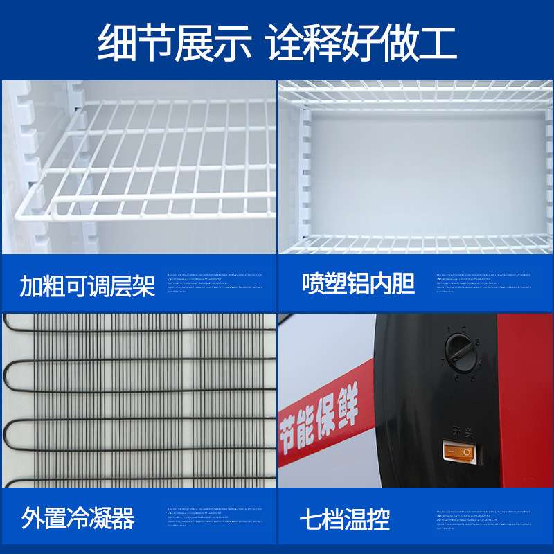 展示柜冷藏柜立式商用双门冰柜冰箱啤酒超市水果保鲜柜饮料柜