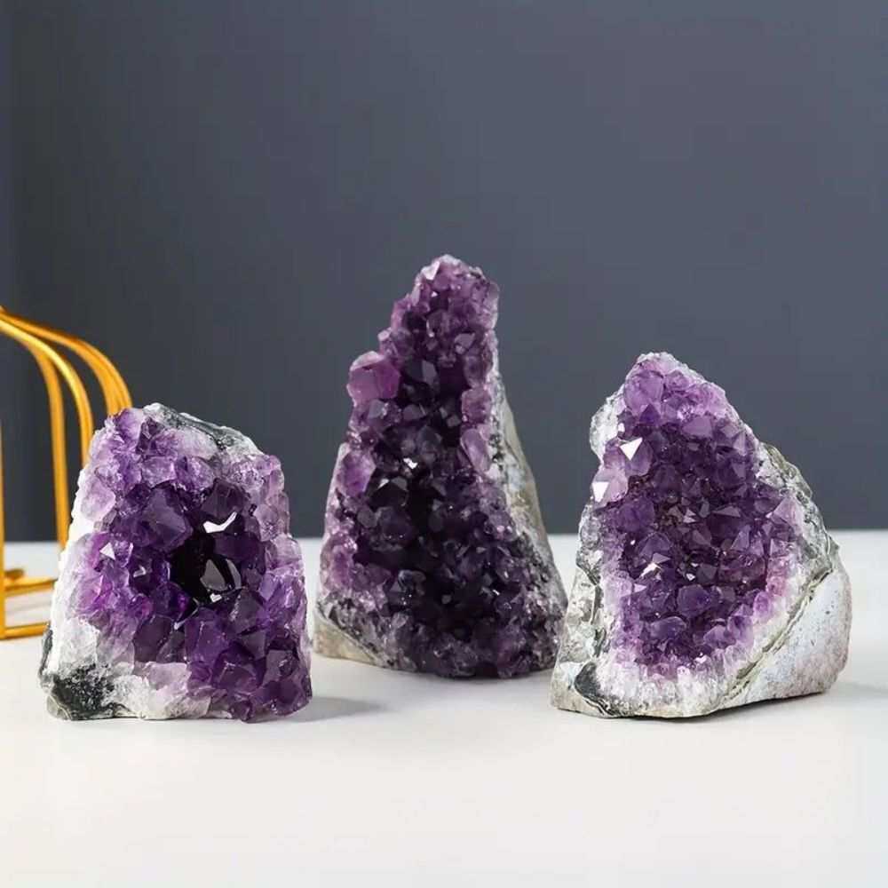 天然水晶乌拉圭紫水晶晶簇晶镇家居桌面摆件东海水晶 一件代发
