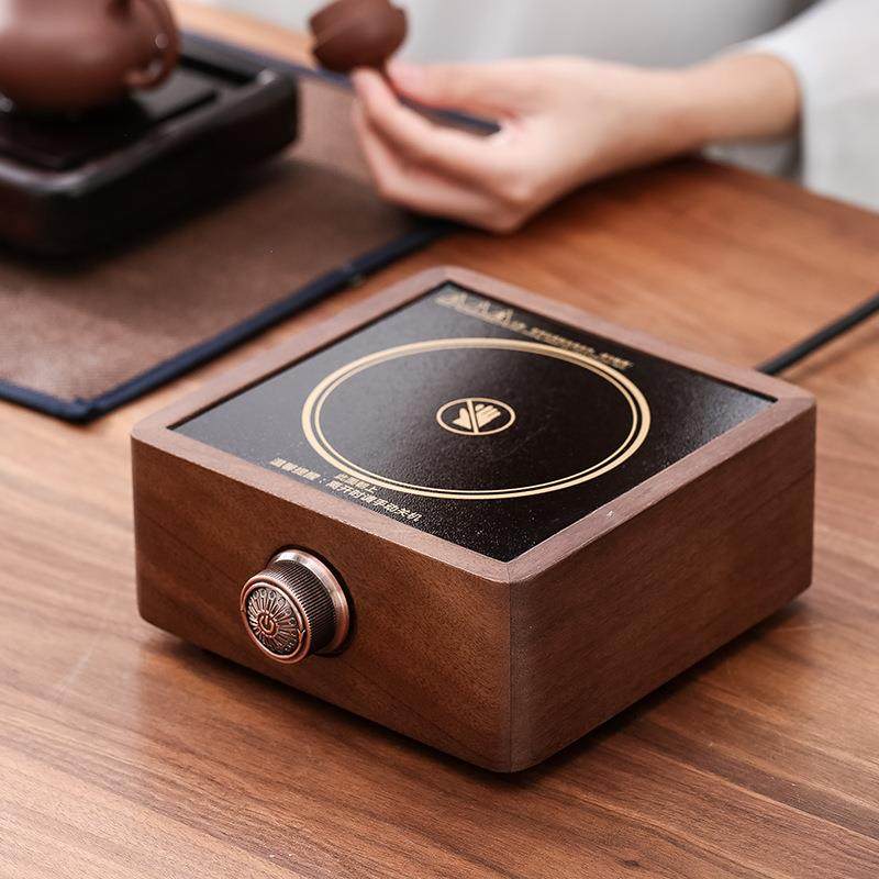 胡桃木电陶炉煮茶器玻璃烧水壶白茶煮茶壶小型电热茶炉套装,餐饮具,整套茶具,淘宝优惠券,粉丝福利购,淘宝优惠卷