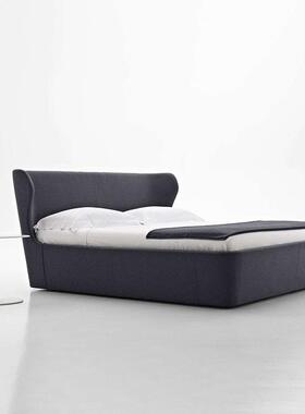 北欧轻奢Papilio蝴蝶床现代简约设计师主卧1.8米布艺榻榻米双人床