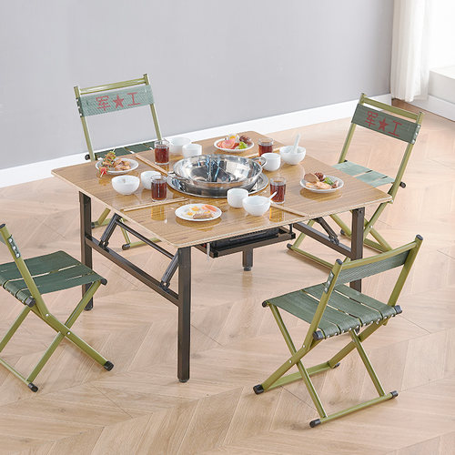 卡磁炉卡式炉专用桌户外便携折叠桌夜市摆摊火锅串串香洋芋烙锅桌