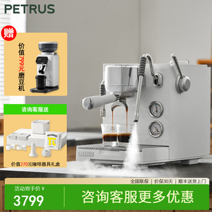 柏翠半自动咖啡机家用商用小型三锅炉意式浓缩萃取外接水PE3900