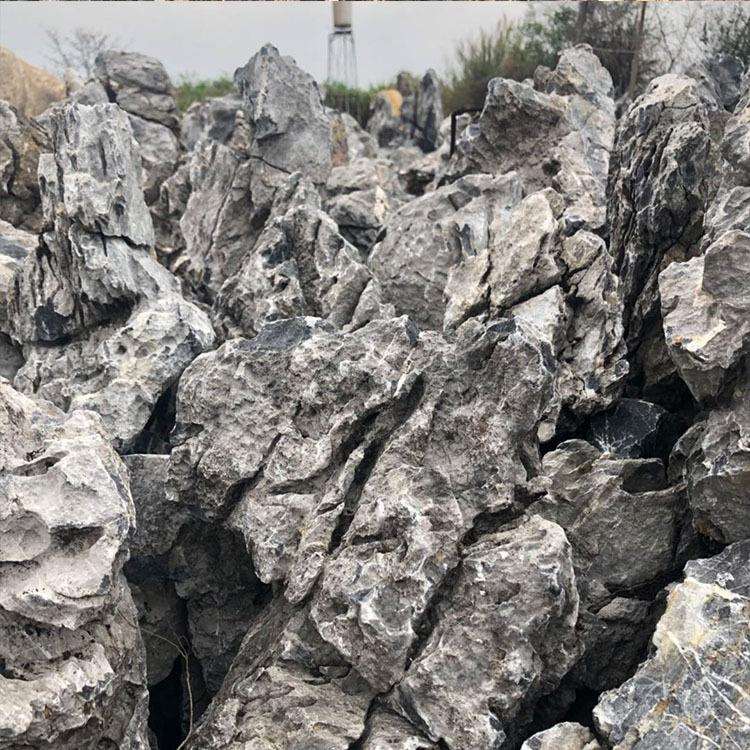 产地青龙石假山石料鱼池驳岸石假山流水造景石头英石青龙石