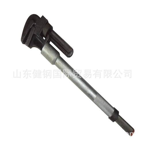 加力管子钳 油田管钳 加长杆管子钳crude fild power pipe wrench