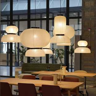 丹麦Tradition JH3野口勇日式复古禅意民宿茶室餐厅卧室宣纸吊灯